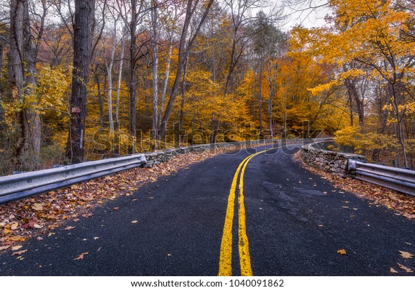 Autumn On Road Shelton Connecticut Usa Stock Photo (Edit Now) 1040091862