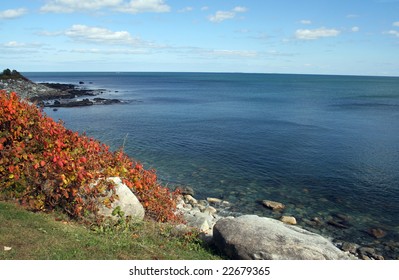 Autumn On The Rocky Coast Of New Hampshire