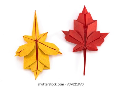 1,628 Paper origami maple leaf Images, Stock Photos & Vectors ...