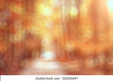 Autumn Park Unfocused Background