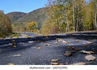 Autumn At Pine Creek And Rail Trail Pennsylvania 