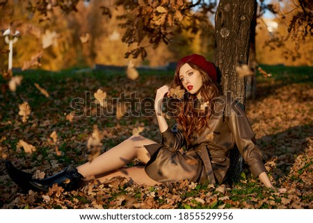 Similar – Image, Stock Photo hairstyle Autumn Park