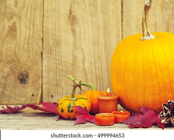 Autumn Pumpking Thankgiving Decoration Card