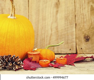 Autumn Pumpking Thankgiving Decoration Card