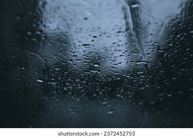 Autumn rain drops on car glass - Powered by Shutterstock