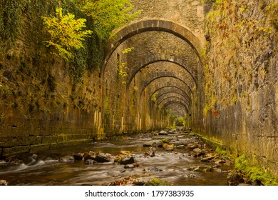 Autumn In Ruins Of The Weapons Factory, Navarra, Spain