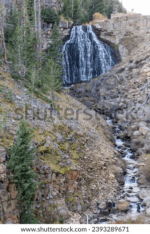 Autumn at Rustic Falls in Yellowstone National Park