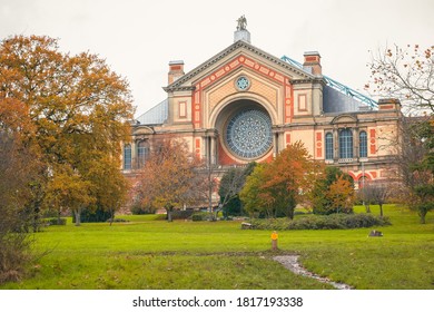 Autumn scene at Alexandra park wit Alexandra palace in north London  - Shutterstock ID 1817193338