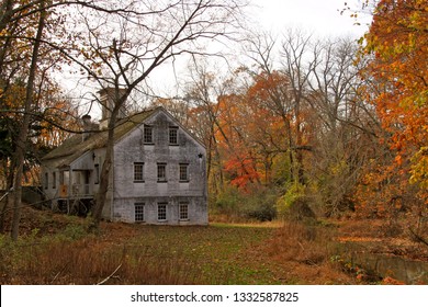 Autumn Scenery At The Historic Village Of Allaire In Wall Township, New Jersey