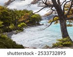 Autumn season in Patagonia mountains, South America, Argentina