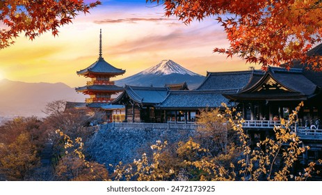 Autumn season at sunset in Japan. Travel concept. - Powered by Shutterstock