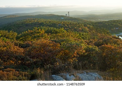 Autumn Sunset Over High Point State Park In New Jersey