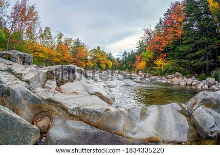 Autumn at the Swift river in New Hampshire