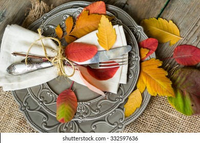 Autumn Table Setting