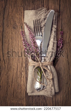 Similar – Image, Stock Photo vintage metal spoons, on wooden background