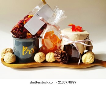 Autumn Tea Snack Jam Walnut Gift Set