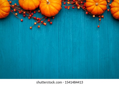 Autumn Thanksgiving Colorful and Festive Table Background - Shutterstock ID 1541484413