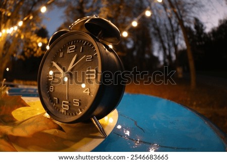 Similar – Image, Stock Photo November mood leaf twilight