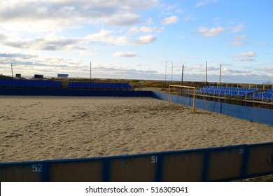 Autumn View Of The Beach Soccer Field
