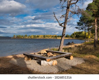 Autumn View On Inari Lake