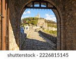 Autumn view of Ruins of The capital city of the Second Bulgarian Empire medieval stronghold Tsarevets, Veliko Tarnovo, Bulgaria