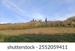 Autumn walk in the Chiusa Park, known as Talon Park, in Casalecchio di Reno, in the province of Bologna, Italy