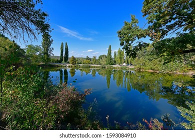 Autumn Walk In The Church Park, Church Attendance, Religious Worship.