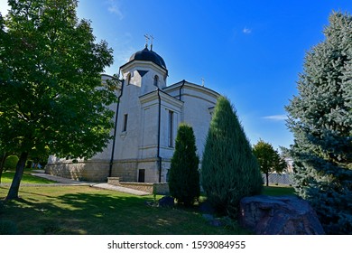 Autumn Walk In The Church Park, Church Attendance, Religious Worship.