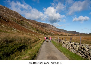 Autumn Walk Within Nant Francon Valley In The Hert Of Snowdonia National Park North Wales