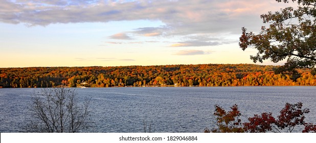 Autumn At Walloon Lake, In Northern Michigan.