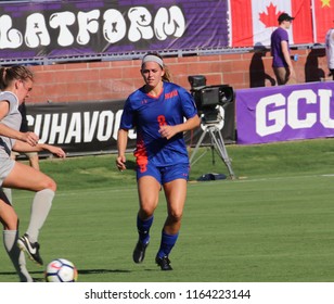 Autumn Wildung Forward For The Houston Baptist University Huskies At GCU Stadium In Phoenix,AZ USA August 24,2018.