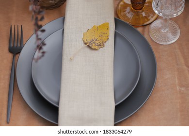 An Autumnal Wedding Tablescape Layered In Warm Hues And Textural Botanicals