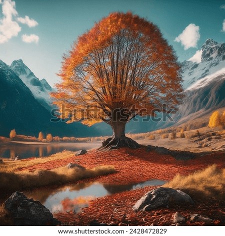 Autumn's Embrace: Golden Weeping Willow,Scenic Landscape Photo: Golden Leaves Willow Tree,Majestic Weeping Willow with Autumn Colors,Fall Foliage Photography: Roadside Beauty,Nature's Teardro