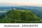 The Puy-de-Dôme in Auvergne at sunset 