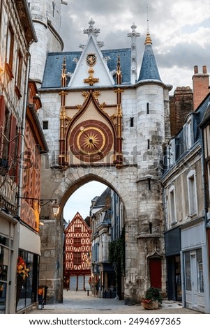 Auxerre clock tower (Tour de l’Horloge d’Auxerre) Auxerre, Yonne, Burgundy, France, Europe
