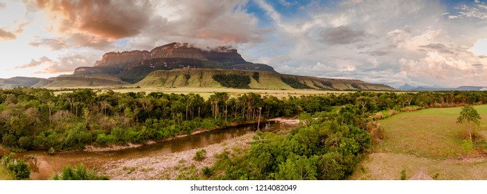 Auyantepui Mountain In The Great Savannah, Venezuela