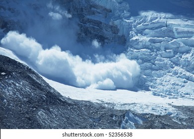 avalanche in Himalaya - Shutterstock ID 52356538