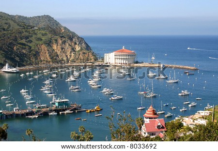 Avalon Bay from the hills on Catalina Island