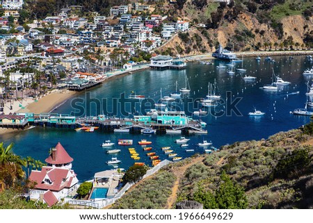 Avalon harbor on Catalina Island