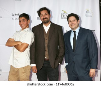 AVALON - SEP 28:  Joseph Peter Perez, Gabriel Gonzales, Emmanuel Rodriguez At The Catalina Film Festival - Friday Red Carpet At The Casino On September 28, 2018 In Avalon, CA