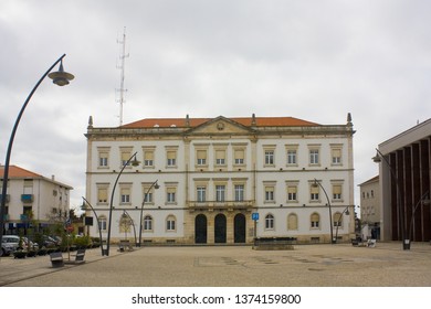 AVEIRO, PORTUGAL - March 3, 2019: Square Marquês De Pombal In Old Town Of Aveiro