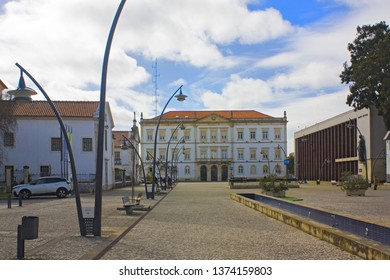 AVEIRO, PORTUGAL - March 3, 2019: Square Marquês De Pombal In Old Town Of Aveiro