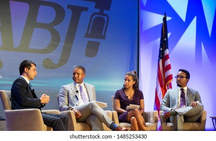 Aventura, FL/ USA -  August 8, 2019: Mayor Pete Buttigieg Addresses The Audience At The National Association Of Black Journalists And Answers Panel Questions.  