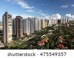 Avenue and building in Ribeirao Preto city - Sao Paulo - Brazil.
