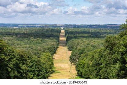 The Avenue De Beaux Monts Is A Famous Promenade Into The Forest From The Château De Compiègne. View From The Belvedere.