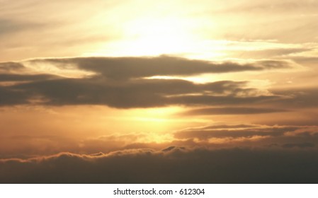 Aviation sunset
