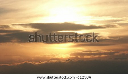 Aviation sunset
