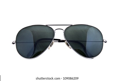 Aviator sunglasses isolated on white