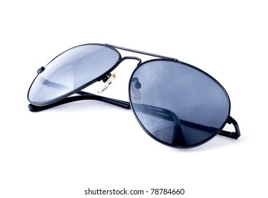 Aviator Sunglasses Isolated On White Background