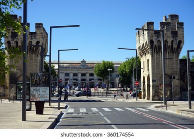 AVIGNON, FRANCE - CIRCA JULY Railway Station                               